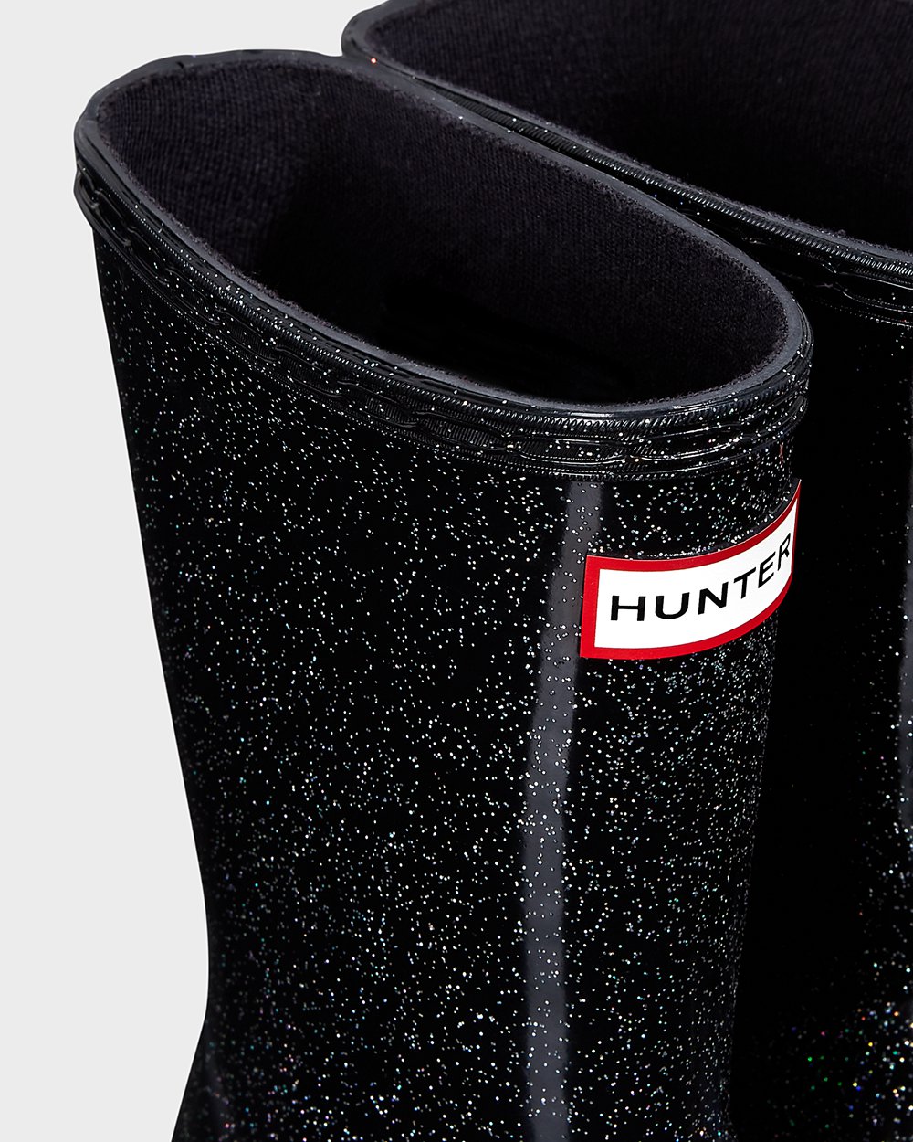 Kids Hunter Original First Classic Starcloud - Rain Boots Black Multicolor - 3479-JPCAY